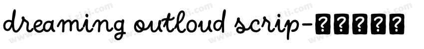 Dreaming Outloud Scrip字体转换